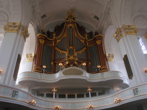 One of the twin organs of Saint Michaelis Church.